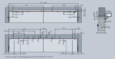 ECO Gleitschiene SR-EFR III BG - RAL 9005